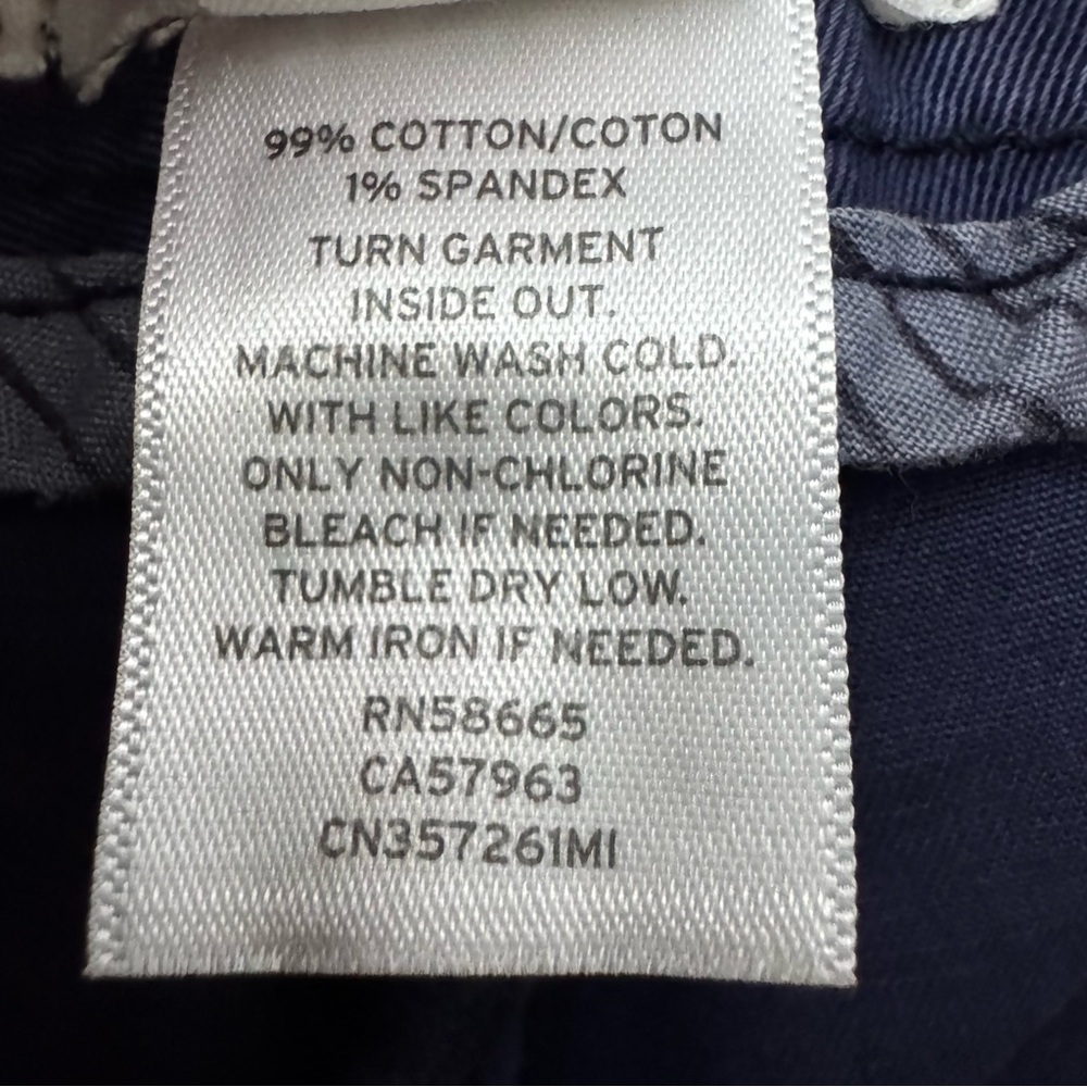 Caslon Womens Chino Shorts Size 10 Navy Peacoat - Picture 8 of 9